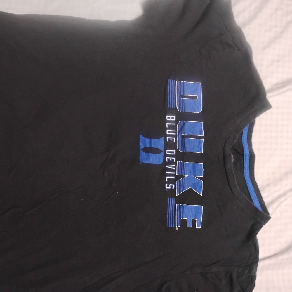 Champion Black Tee with White Backprint Logo